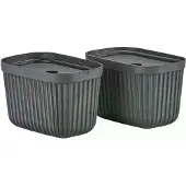Zone Denmark Pulp säilytyslaatikko 15x23 cm 2 kpl Black