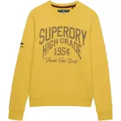 Superdry for man. M2014476A Coastal Relaxed sweatshirt yellow (L), Casual, Cotton