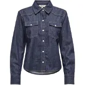 ONLY Onlcharlize Ls Dnm Shirt Akm Noos - Navy - S
