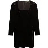 Superdry for woman. W8011984A Brown Velvet dress (XS), Casual, Party, Classic, Polyester, Long sleeve