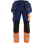 Blakläder 1145 ToolRig Highvis 4-way Stretch työhousut