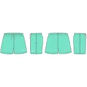 Nike SWIM Essential Lap 4" Volley Short - Blue - 140-150