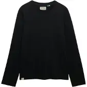Superdry Classic Cotton Linen Ls Top - Black - XXL