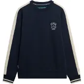 Superdry for man. M2014281A Athletic Club Crew Sweatshirt navy (XL), Casual, Cotton