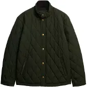 Superdry for man. M5012271A Quilted Estate Country green padded jacket (M), Casual, Recycled Polister