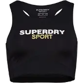 Superdry for woman. WS311591A Core Active bra black (XL), Sport, Multisport, Recycled Polister, Sustainable
