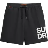 Superdry for man. M3010247A 43.2 cm swimming costume with logo Sportswear black (XXL), Beachwear, Recycled Polister, Sustainable