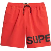 Superdry for man. M3010244A Red graphic swimming costume (L), Beachwear, Recycled Polister, Sustainable