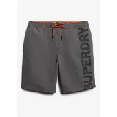 Superdry for man. M3010238A Classic grey swimming costume (S), Beachwear, Recycled Polister, Sustainable