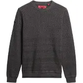 Superdry for man. M6110681A Light Texture jumper grey (S), Casual, Cotton