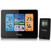 Greenblue GB526 digital weather station Black Battery