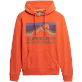 Superdry for man. M2014240A Great Outdoors Relaxed Hood orange (S), Casual, Cotton, Long sleeve
