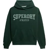 Superdry for woman. W2012430A Athletic Essentials Relaxed green sweatshirt (L), Casual, Cotton