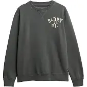 Superdry for man. M2014012A Vintage Athletic Crew Sweatshirt dark grey (XXL), Casual, Cotton