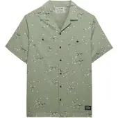 Superdry for man. M4011130A Printed green shirt (XXL), Casual, Cotton, Short sleeve
