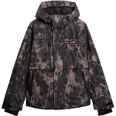 Superdry for man. MS110190A Ski shell jacket brown, black (M), Casual, Sport, Snow, Recycled Polister, Sustainable
