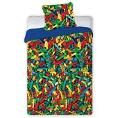 Faro Lasten pussilakanasetti Lego Palikat 140 x 200, 2-osainen