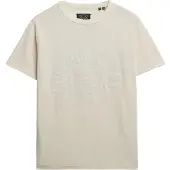 Superdry for woman. W1011702A Athletic Tonal Oversized beige T-shirt (S), Casual, Cotton, Short sleeve