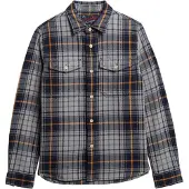 Superdry for man. M4011018A Heavy Blue Checked Shirt (L), Casual, Cotton, Long sleeve