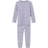 Name it Nmfnightset Lavender Unicorn Rib Noos - Purple - 98-104
