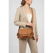 Coccinelle Campus Small Shoulder Bag - Brown - ONE SIZE