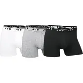 JBS Gots Bokserit 3-pack - Valkoinen/harmaa/musta, koko Small