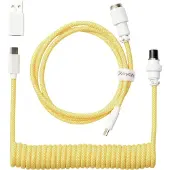 Keychron Custom Coiled Aviator 8K USB-kaapeli (keltainen)