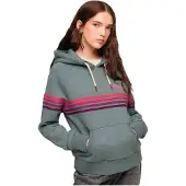 Superdry for woman. W2011964A Blue Rainbow Striped Hoodie (XS), Casual, Cotton