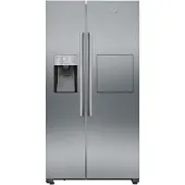 Siemens iQ500 KA93GAIEP, Vapaasti seisova, Amerikkalainen ovi, Ruostumaton teräs, LED, Lasi, 560 L