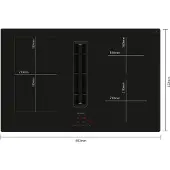Siemens iQ300 ED811BS16E -induktiotaso liesituulettimella