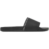 Calvin Klein Pistokkaat 'Essential Repeat Logo Pool' musta / valkoinen
