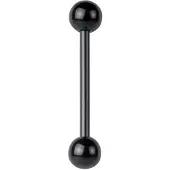 Wildcat Musta Bioplast Barbell - lävistyskoru - 1,6 mm, 20,0 mm, 6,0 mm