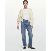 Gina Tricot Knitted Cardigan - Cream - XL