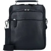 Leonhard heyden Berlin Crossbody-laukku Nahka 28 cm Musta