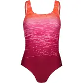 LASCANA Uimapuku oranssi / fuksia / vaalea pinkki