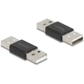 DeLOCK 65108, USB Type-A, USB Type-A, Musta