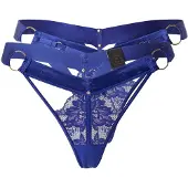 Hunkemoller Emmeline Hl String Tr - Blue - S