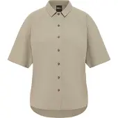 Jack Wolfskin Women's Sierra Quest Shortsleeve Shirt Stone Lyhythihaiset kauluspaidat M