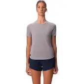 Saucony Stopwatch Short Sleeve Light Grey Heather - XS