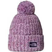 The North Face Cozy Chunky Cabin Beanie Lite Lilac/Peak Purple/Eternal Purple/TNF Red Pipot OneSize