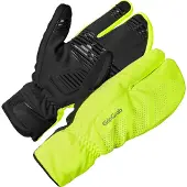 Gripgrab Ride Windproof Deep Winter Lobster Gloves Yellow Hi-Vis L