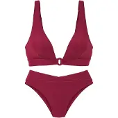 LASCANA Bikini burgundin punainen