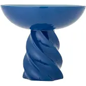Bloomingville Riley Pedestal Bowl - Blue - Ø 24.5 CM