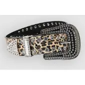 Broken Promises Leopard Lust Rhinestone Vyö, 34