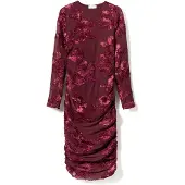 Noella Lavinia L/S Dress - Burgundy - XXL