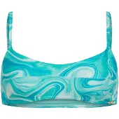 Superdry for woman. W3010392A Printed blue bralette bikini top (M), Beachwear, Recycled Polister, Sustainable