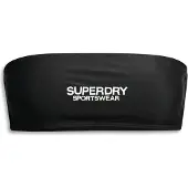 Superdry for woman. W3010388A Bandeau bikini top with logo black (XL), Beachwear, Recycled Polister, Sustainable