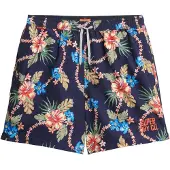 Superdry Hawaiian Print 16 Swim Short - Navy - M