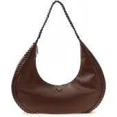 GUESS for woman. HWBG9750020 Petra brown hobo bag (OSFA), Casual, Polyurethane