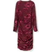 Noella Lavinia L/S Dress - Burgundy - XL